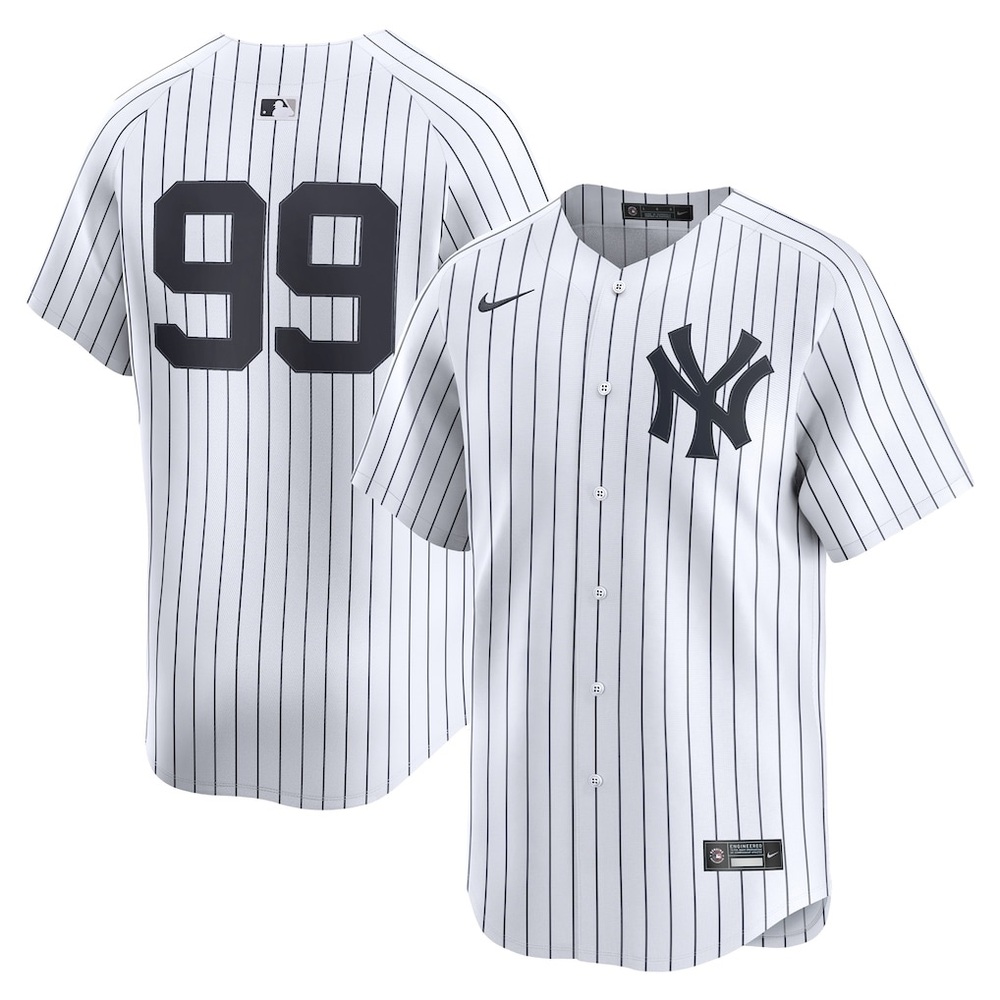 Nike Men's New York Yankees Aaron Judge Nike White Home Limited Player Jersey